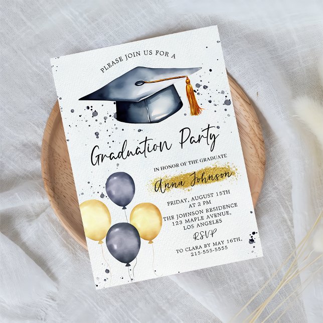 Invitación a la fiesta de graduación de guiones mo (Subido por el creador)