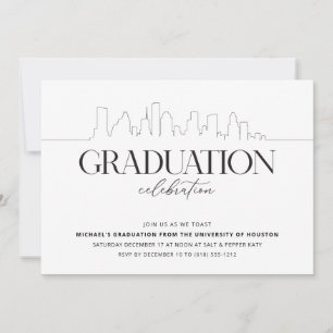 Invitación a la fiesta de graduación de Houston