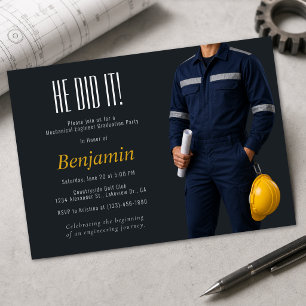 Invitación a la Fiesta de Graduación de Ingeniería