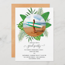 Invitación a la fiesta de graduación de Isla Tropi