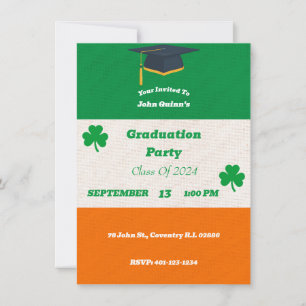 Invitación a la fiesta de graduación de la bandera
