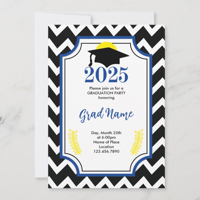 Invitación a la fiesta de graduación de la clase d (Anverso)