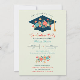 Invitación a la fiesta de graduación de la cubiert