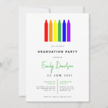 Invitación a la fiesta de graduación de la educaci