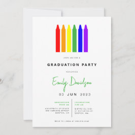 Invitación a la fiesta de graduación de la educaci