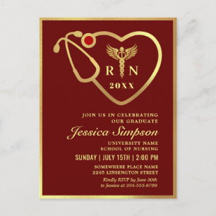 Invitación a la fiesta de graduación de la Enferme