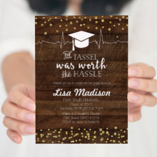 Invitación a la fiesta de graduación de la Enferme