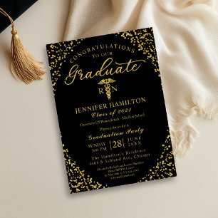 Invitación a la fiesta de graduación de la escuela
