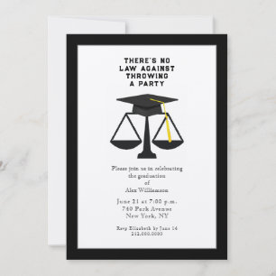 Invitación a la fiesta de graduación de la faculta