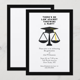 Invitación a la fiesta de graduación de la faculta