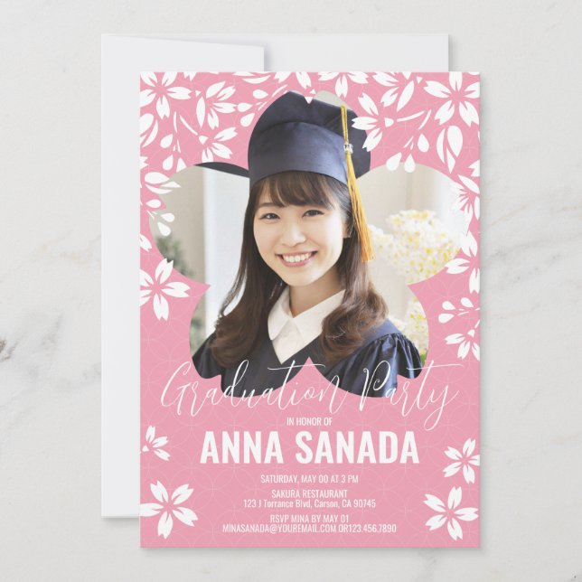 Invitación a la fiesta de graduación de la floraci (Anverso)
