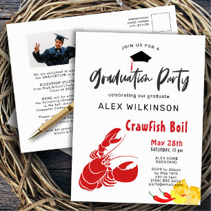 Invitación a la fiesta de graduación de la foto de