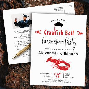 Invitación a la fiesta de graduación de la foto de