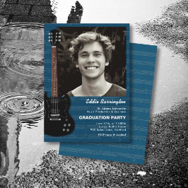 Invitación a la fiesta de graduación de la guitarr