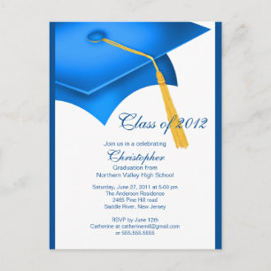 Invitación a la fiesta de graduación de la marca B