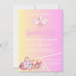 Invitación a la fiesta de graduación de la pelota 