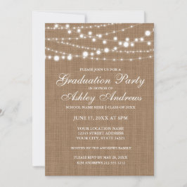 Invitación a la fiesta de graduación de la Rustic