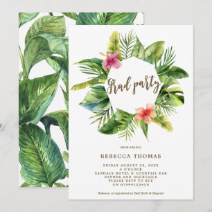 Invitación a la fiesta de graduación de la selva t