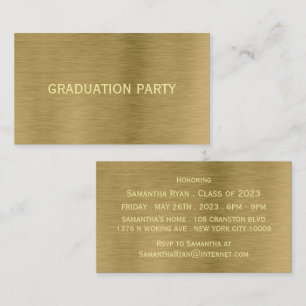 Invitación a la fiesta de graduación de la textura
