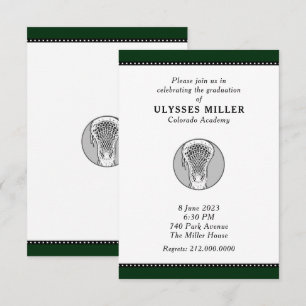 Invitación a la fiesta de graduación de Lacrosse