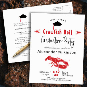 Invitación a la fiesta de graduación de langosta h