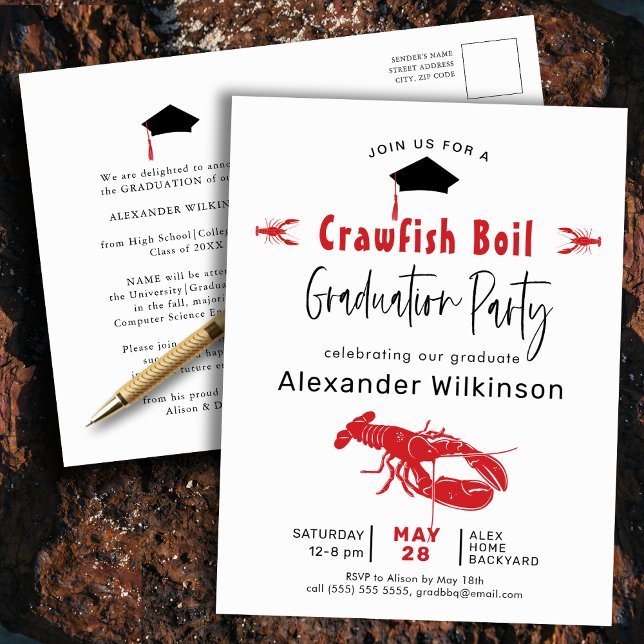Invitación a la fiesta de graduación de langosta h (Subido por el creador)
