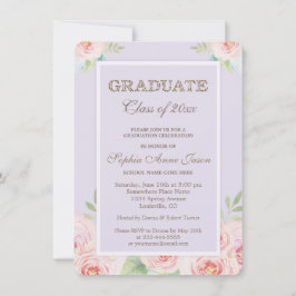 Invitación a la fiesta de graduación de las flores