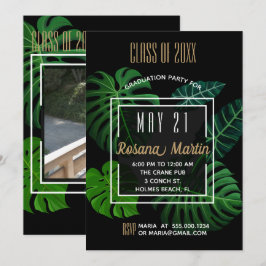 Invitación a la fiesta de graduación de las hojas 