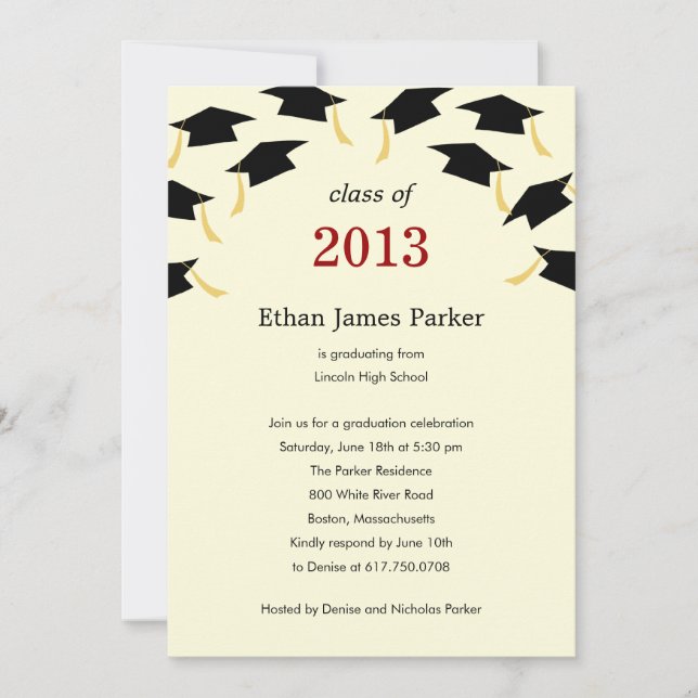 Invitación a la fiesta de graduación de las tapas  (Anverso)
