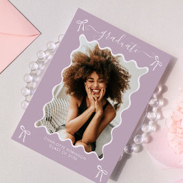 Invitación a la fiesta de graduación de Lavender B