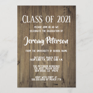 Invitación a la fiesta de graduación de los Planes