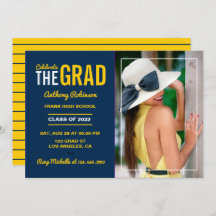 Invitación a la fiesta de graduación de maíz y azu