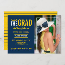 Invitación a la fiesta de graduación de maíz y azu