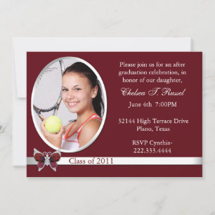 Invitación a la fiesta de graduación de Maroon