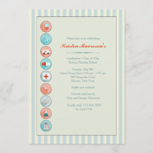 Invitación a la fiesta de graduación de material m