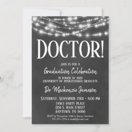 Invitación a la fiesta de graduación de Médica de