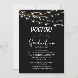 Invitación a la fiesta de graduación de médico