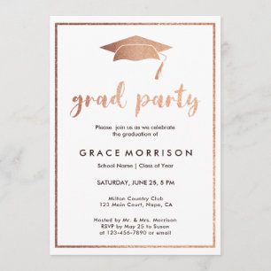 Invitación a la fiesta de graduación de oro del Ro