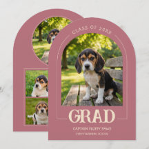 Invitación a la Fiesta de Graduación de Perros Fot