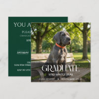 Invitación a la Fiesta de Graduación de Perros Fot