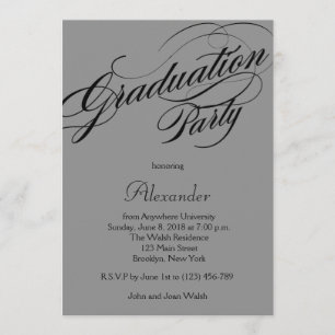 Invitación a la fiesta de graduación de personaliz