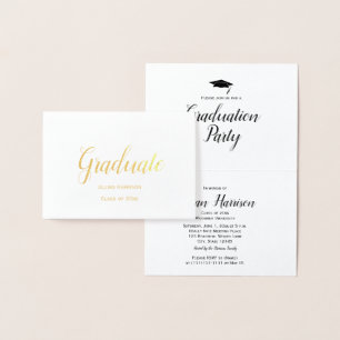 Invitación a la fiesta de graduación de personaliz
