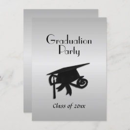 Invitación a la fiesta de graduación de plata