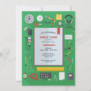 Invitación a la fiesta de graduación de profesores