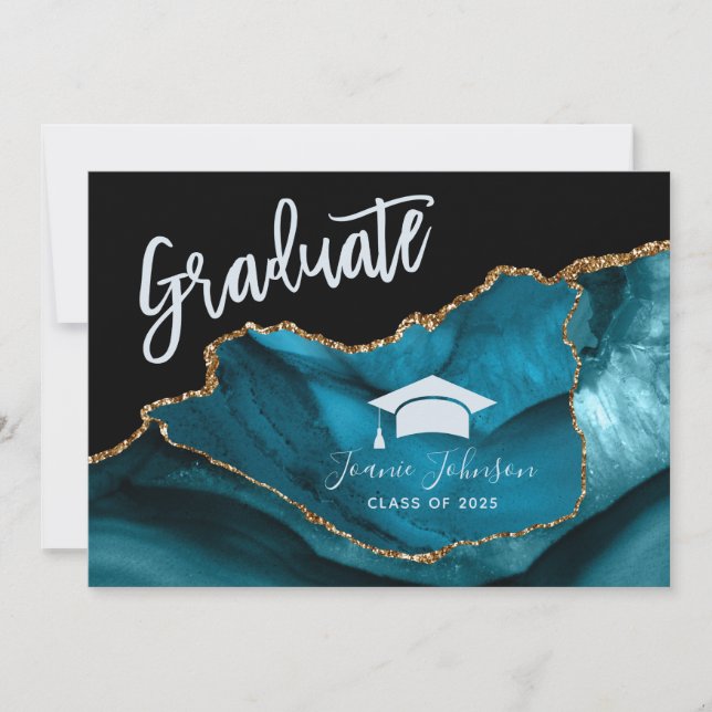 Invitación a la fiesta de graduación de Purpurinas (Anverso)