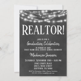 Invitación a la fiesta de graduación de Realtor de
