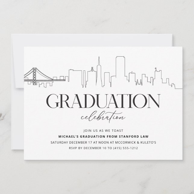 Invitación a la fiesta de graduación de San Franci (Anverso)