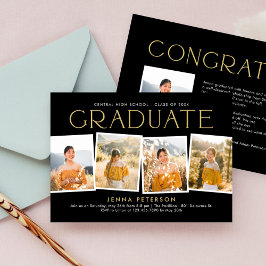 Invitación a la fiesta de graduación de Scrapbook 