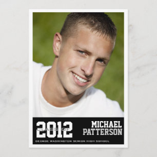 Invitación a la fiesta de graduación de Sport Guy 