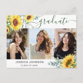 Invitación a la fiesta de graduación de Sunflowers